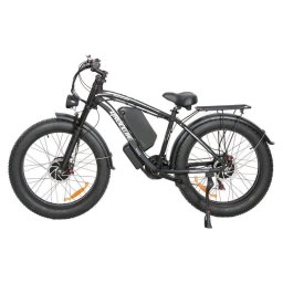 Bicicleta Eléctrica Baolujie DP2602 2 Motores 1500 W 45 km/h 26" x 4,0 Negro