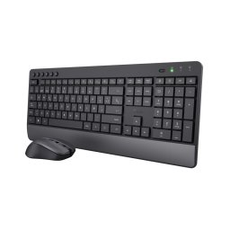 Trust Trezo Combo Teclado Inalámbrico + Ratón Negro