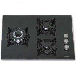 Rommer VG-3 FG Placa de Gas 3 Zonas 60cm Negro