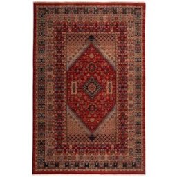 THEKO Alfombra de lana virgen tejida a máquina - roja - 160x230 cm