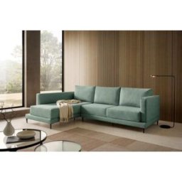 Velare Chaise longue izquierda de tela agua marina 275 cm