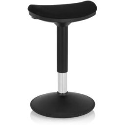 hjh OFFICE Asiento de pie tela negro