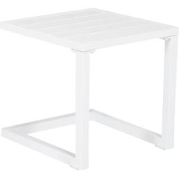 Happy Garden Mesa auxiliar en aluminio blanco