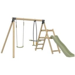TP Toys Columpio y estación opuesta madera marrón h190cm