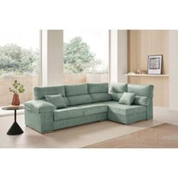 Velare Chaise longue derecha reclinable de tela agua marina 265 cm