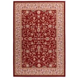 THEKO Alfombra de lana tejida a máquina - roja - 130x190 cm