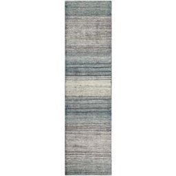 Wecon Home Alfombra tejida a mano con rayas 80x230