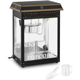Palomitera profesional - 5 kg/h - 1500 W - negra y dorada - Royal Catering 10011100