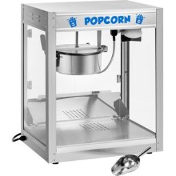 Palomitera profesional - 5 kg/h - 1350 W - acero inoxidable - plateada - Royal Catering 10010543