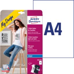 AVERY ZWECKFORM AVZ MD1005 - Juego de láminas de transferencia, 210 x 297 mm, 5 arcos