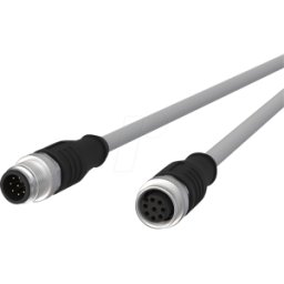 METZ CONNECT MC 142MNA12100 - Cable de sensor, M12, 8 polos, ac > KU, 10 m