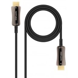Nanocable Cable HDMI V2.1 AOC 8K@60Hz 4K@120Hz 48Gbps A/M-A/M, Negro, 10 m
