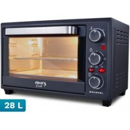 Grunkel HR-28COOK horno 28 L 1600 W Negro, Acero
