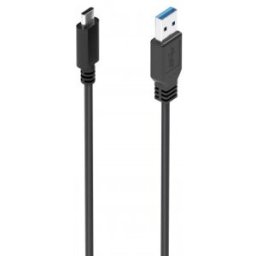 Aisens Cable USB 3.1 Gen2 10Gbps 3A, Tipo USB-C/M-A/M, Negro, 2.0m