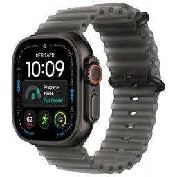 Apple Watch Ultra 4 (GPS + Cellular) - Caja de titanio negro de 49 mm - Correa Ocean negro traslúcid