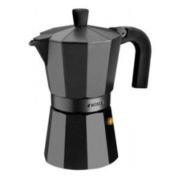 Monix CAFETERA VITRO NOIR - CAPACIDAD 6 TAZAS - ALUMINIO CON RECUBRIMIENTO ANTIADHERENTE - MANGO ERG