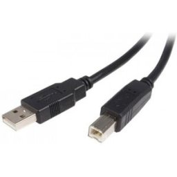 StarTech.com Cable USB de 3m para Impresora - 1x USB A Macho - 1x USB B Macho - Adaptador Negro, 3 m