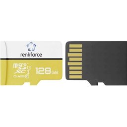 Tarjeta microSDXC Renkforce RF-7483376 128 GB alta velocidad y resistencia