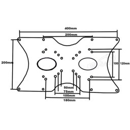 Placa Adaptadora Sistema Vesa Soporte Televisión