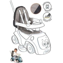 Funda de asiento acolchada Smoby Maestro para patinete infantil Gris y Azul