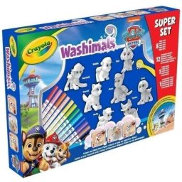 Kit Creativo Crayola Washimals Super Set Pat'patrouille 8 Animales Lavables y 12 Rotuladores