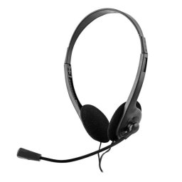 Auriculares T'nB Way con cable jack 3,5 mm para teletrabajo con micrófono negros