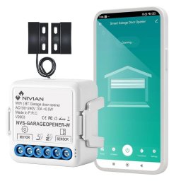 Controlador inteligente Nivian WiFi y Bluetooth para puerta de garaje Tuya
