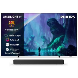 TV Philips OLED 65OLED801/12 65" 4K UltraHD Smart TV Ambilight + Philips TAB4000 Barra de Sonido
