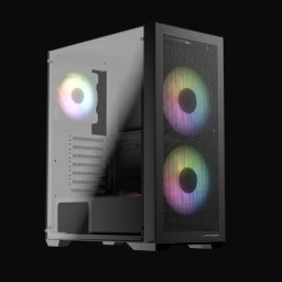 Caja PC LC-Power Gaming 717B Meshwork-L Dark Midi-Tower