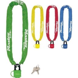 Candado con cadena Master Lock Acero 90 cm Cerradura con llave para bicicleta