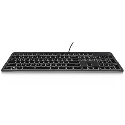Ewent EW3269 Teclado Compacto Retroiluminado USB Negro