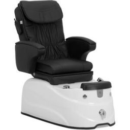 physa Sillón de pedicura eléctrico - con cubeta iluminada y funciones de masaje - 105 W - 150 kg - negro 10040879