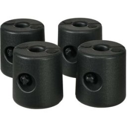 Outsunny Pesos para carpas 24x24x25.5 cm negro