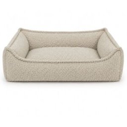 Purre Cama de espuma para perro 100x75 cm en bouclé ecru