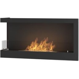 SOLOLED Chimenea de bioetanol empotrada simplefire corner 900 left con vidrio