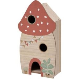 MueMue Caja con estantes mdf rojo 60x33x19cm