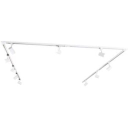 QAZQA Sistema de riel inteligente 10 focos blancos wifi gu10