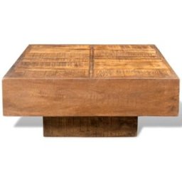 Prolenta Premium Mesa de centro marrón 68 x 68 x 28 cm