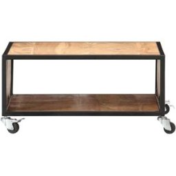 Prolenta Premium Mesa de centro marrón 70 x 70 x 32 cm