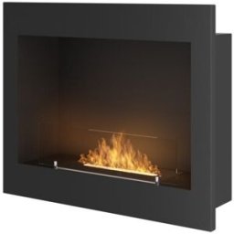 SOLOLED Chimenea bioetanol empotrable negro mate 600 frame simplefire