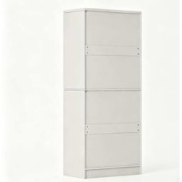 REDOM Armario despensa de Tablero aglomerado blanco brillante 76x42x180 cm