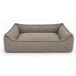 Purre Cama de espuma para perro 100x75 cm en bouclé taupe