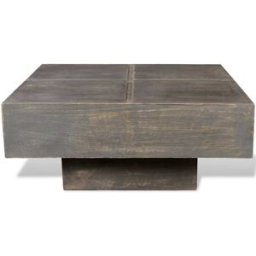 Prolenta Premium Mesa de centro café marrón 68 x 68 x 28 cm