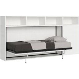 Itamoby Cama individual kando color fresno blanco composición a con colchón