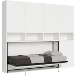 Itamoby Cama individual kando color fresno blanco composición c con colchón