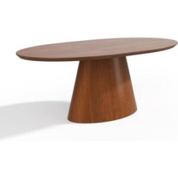 Premium Interiors Mesa de comedor extensible de madera contrachapada nogal claro