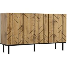Urban Meuble Aparador de 3 puertas con diseño chevron