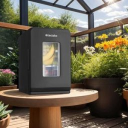 Tectake Mini nevera portátil 2 en 1 de frío-calor 27 x 31 x 41 cm negro