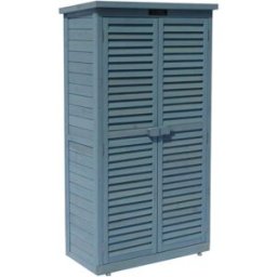 Habitat & Jardin Mueble de jardín de madera azul 87 x 46 x 160 cm