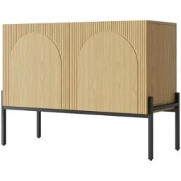 Urban Meuble Aparador efecto madera diseño arqueado texturizado 2 puertas